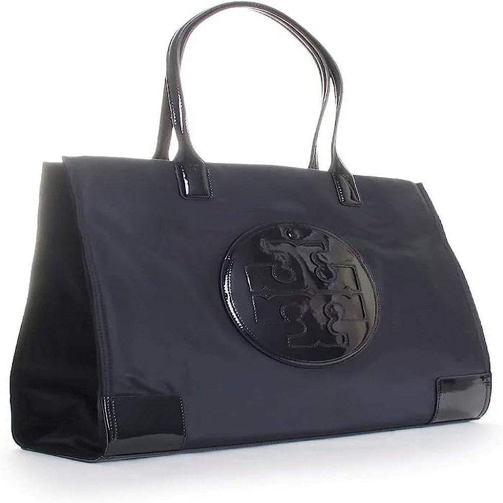 Tory Burch Women'S Ella Patent Tote Bag 90479-001 Black