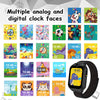 PTHTECHUS 1.54" Smart Watch for Boys Girls Smartwatch for Kids with Dual Camera Games Video MP3 Children Touch Screen Black