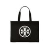 Tory Burch Womens Ella Canvas Tote-Black / Dark 148792-002