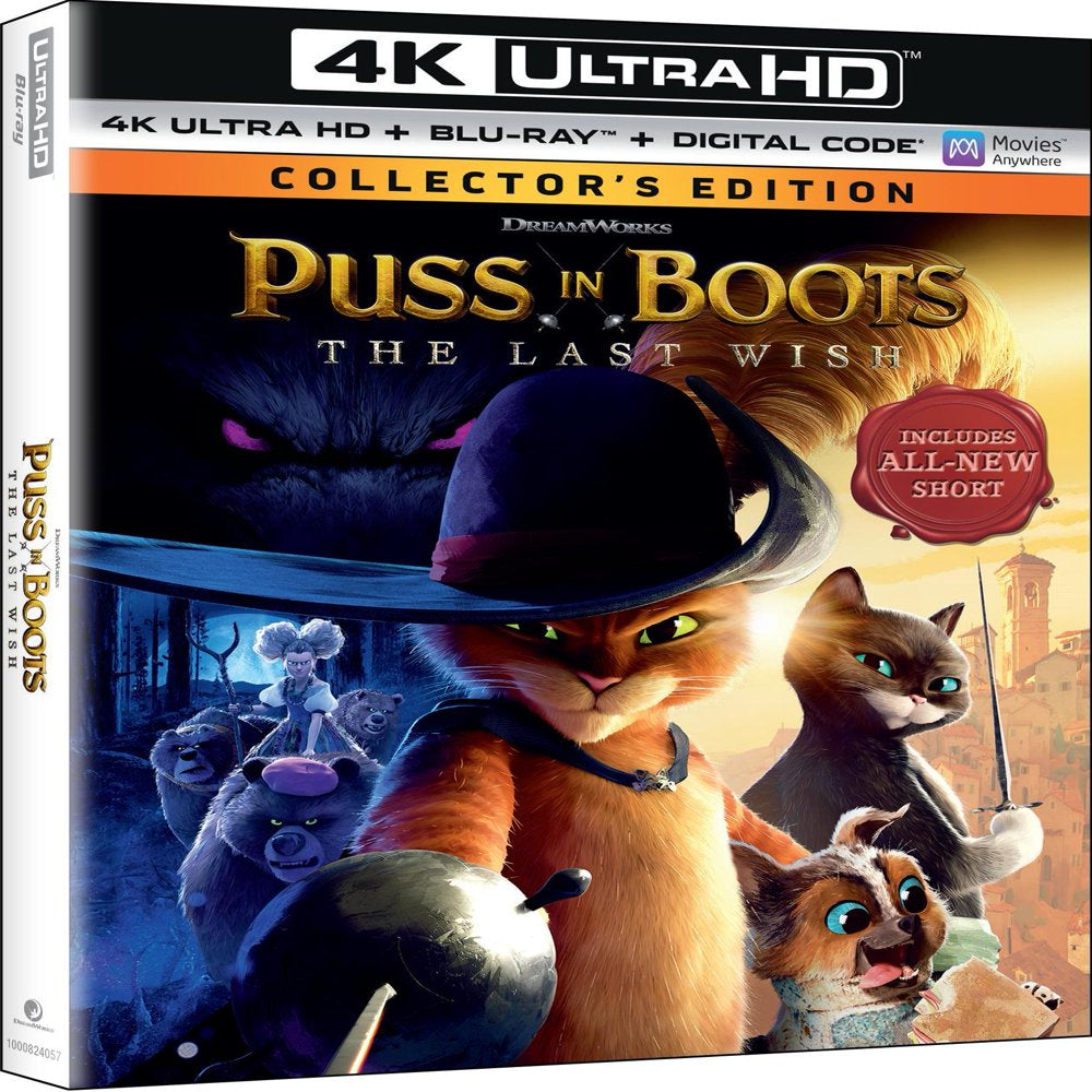 Puss in Boots: the Last Wish - Collector'S Edition (4K Ultra HD + Blu-Ray + Digital Copy)