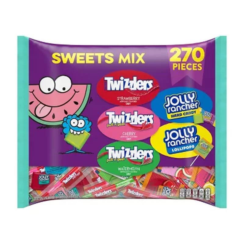 JOLLY RANCHER and TWIZZLERS Fruit Flavored Candy (270 Pcs)