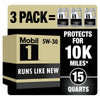 (4 Pack) Mobil 1 Advanced Full Synthetic Motor Oil 5W-30, 5 Qt (3 Pack)