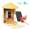 Bird Feeder with Camera, Outdoor Smart Cameras with Solar Netvue Birdfy Lite for Bird Watching, Yellow