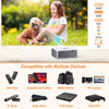 TOPVISION Mini Projector, Native 720P Projector with 100 in Screen, 7500L Portable Outdoor Projector for 1080P HDMI, VGA, USB, TF, AV