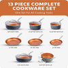 Gotham Steel Pro Cookware Set Hard Anodized Pots and Pans Set PFOA Free Dishwasher Safe Cookware Set