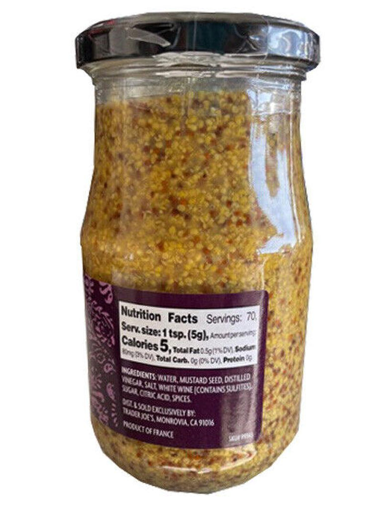 🔥 Trader Joe'S Whole GRAIN DIJON MUSTARD NET 12.3 Oz 🔥