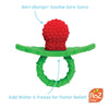 Razbaby Raz-Berry Silicone Teether/Multi-Texture Design/Hands Free Design/Red