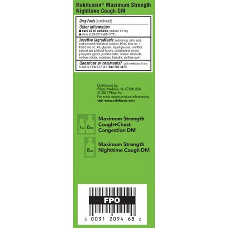 Robitussin DM Max Cough and Chest Congestion Value Pack, Maximum Strength Day and Nighttime