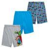 Character Kids 3-Pack Fleece Short Set - Blue - 3T - Free Shipping