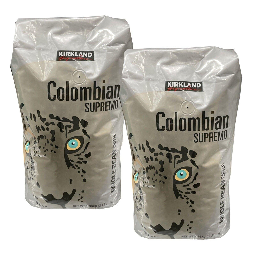 2 Packs Kirkland Colombian Supremo Coffee Beans, 48 Oz.