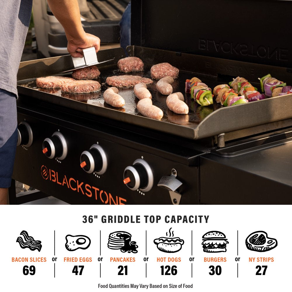 Blackstone 4-Burner 36" Griddle Cooking Station with Hard Cover