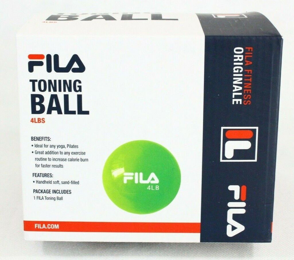 FILA Fitness Originale Toning Ball Exercise Body Sculpting 4 Lbs New Free SHIP