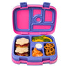 Bentgo Leak-Proof 5-Compartment Bento-Style Lunch Box, Kids Brights, Fuschia