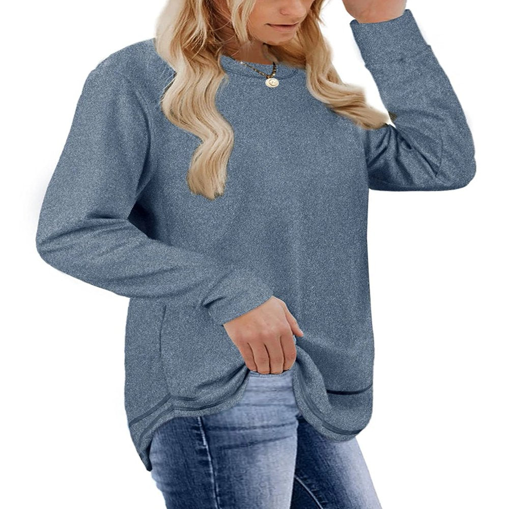 Fantaslook Sweatshirts for Women Crewneck Casual Long Sleeve Shirts Tunic Tops