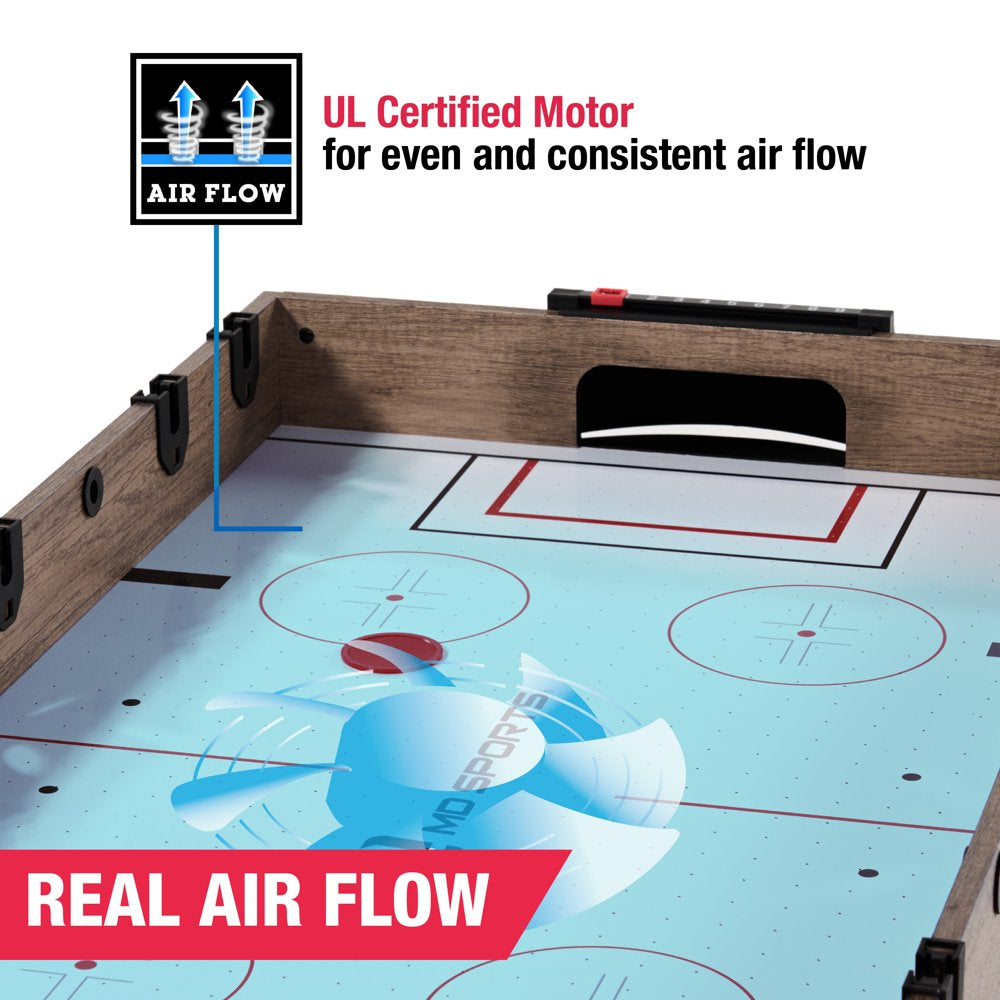 MD Sports 48" Combo Air Powered Hockey, Foosball, and Billiard Game Table