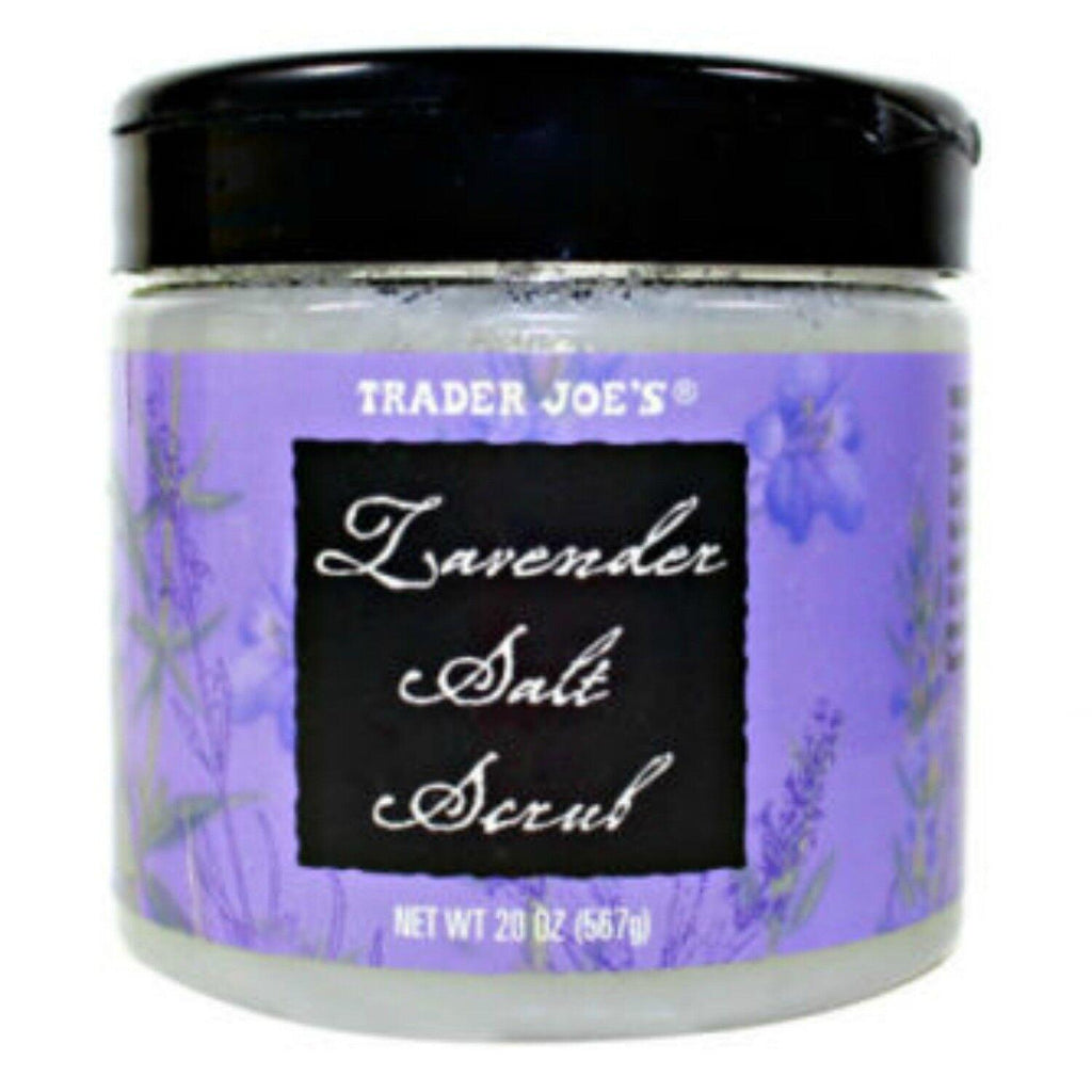 SEALED TRADER JOE'S LAVENDER SALT SCRUB 20 OZ