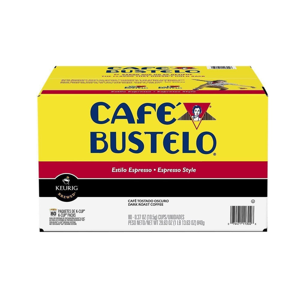 Cafe Bustelo K-Cup 80, Packs, Espresso Style Keurig Hot Free Shiping