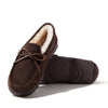 EZ Feet by Dearfoams Genuine Suede and Shearling Wool Moccasin