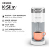 Keurig K-Slim Single Serve K-Cup Pod Coffee Maker, Multistream Technology, White