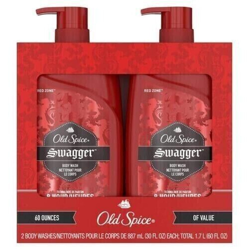 Old Spice Swagger Scent of Confidence, Body Wash for Men (30 Fl. Oz., 2 Pk.)