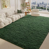 Noahas Soft Fluffy Area Rug for Living Room Bedroom Shaggy Accent Carpets for Kids Girls Rooms,4'X 6',Deep Green