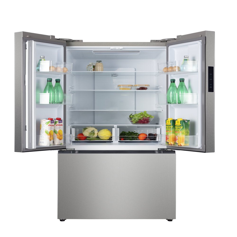 Hamilton Beach, 17.7 Cu. Ft. French Door Refrigerator, Platinum Silver, HZ0771