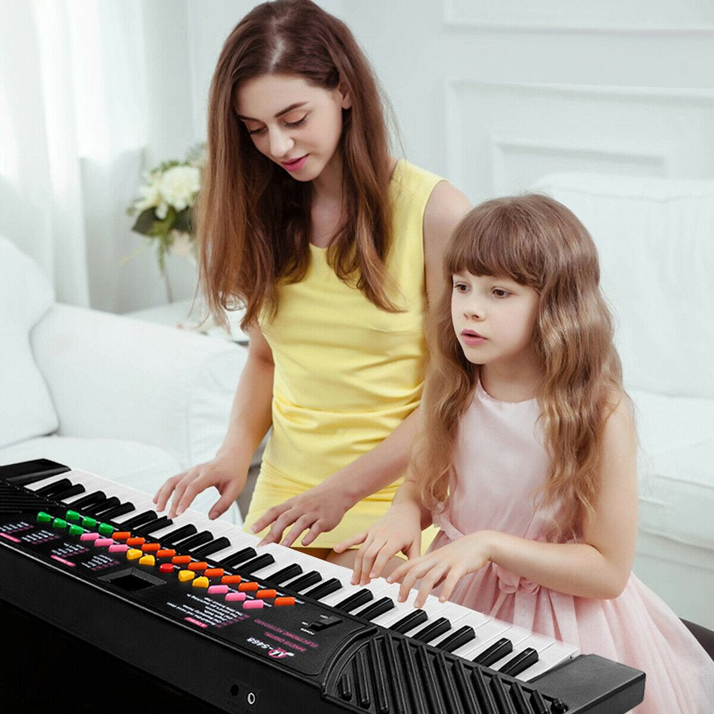 Costway 54 Keys Electronic Music Keyboard Kid Piano Organ W/Mic & Adapter