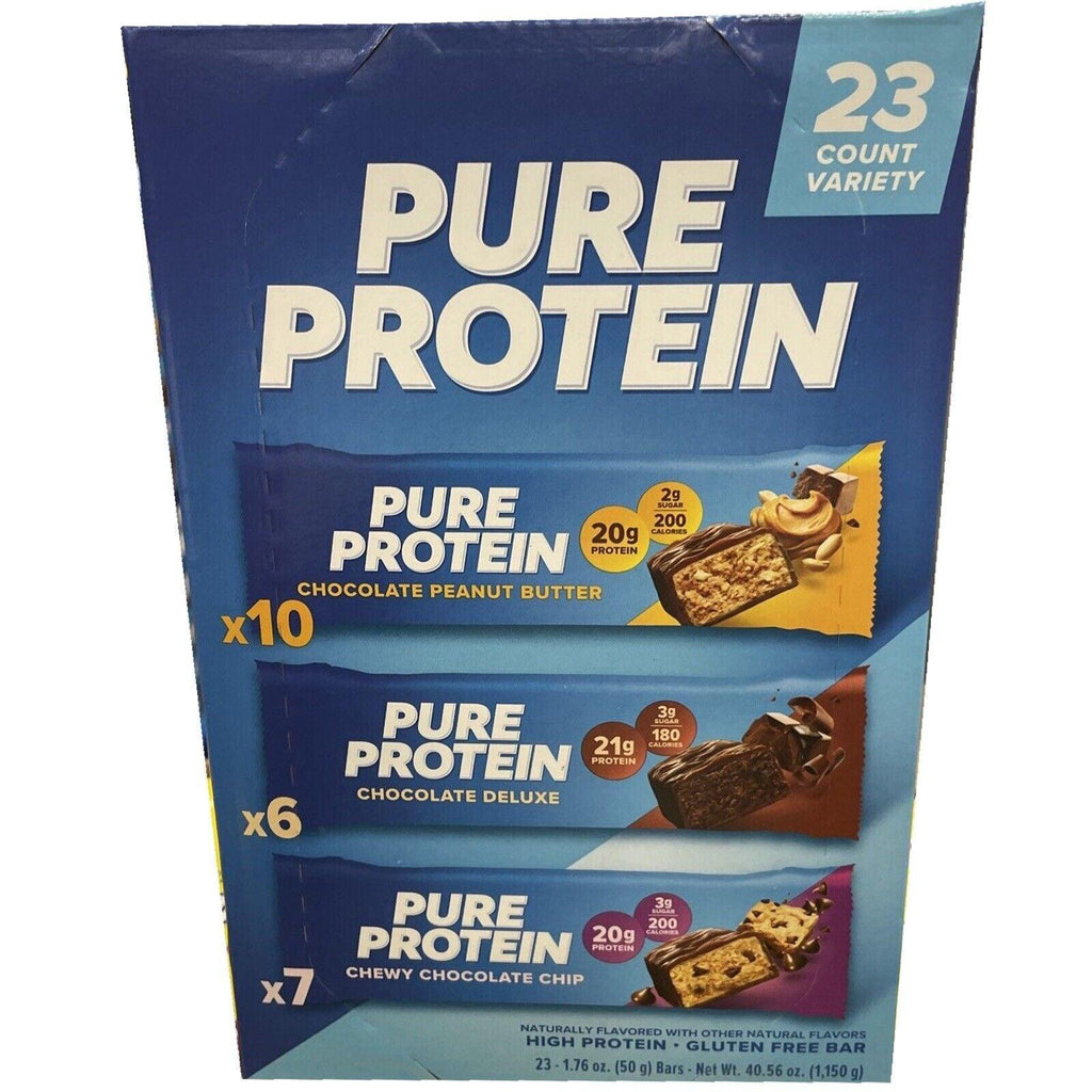 2 Packs Pure Protein Bars Variety Pack (23 Ct.)