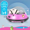 Funcid 12V Kids Bumper Car for Toddler, Electric Baby Bumper Car Ride on Toys W/Remote Control, Flashing LED Light, 360 Spin, 5-Point Seat Belt, Gift for Little Boys & Girls Age 1.5- 5 Years, Pink