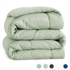 SOPAT All Season down Alternative Comforter Hotel Luxury Quilted Duvet Insert Cooling Washable Hypoallergenic Reversible Quilt - Twin,Sage Green