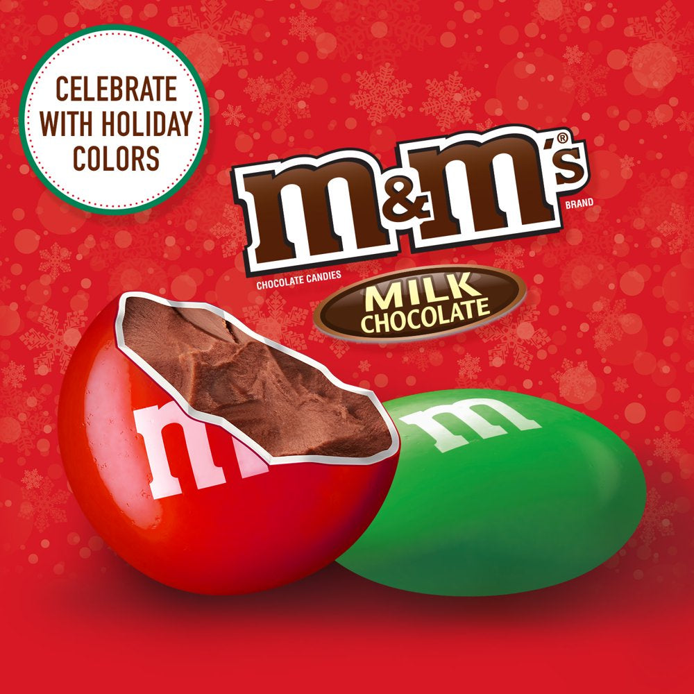 M&M'S Milk Chocolate Christmas Candy - 10 Oz Bag