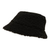 Time and Tru Teddy Sherpa Bucket Hat Black Color One Size