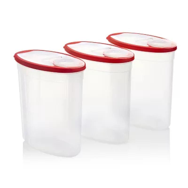 Rubbermaid Cereal Keeper Containers, Three 24 Cup Cereal Keeper Food