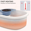 MARNUR Foot Spa Bath Massager with Heat, Bubble, Vibration with Digital Temperature Control - Blue