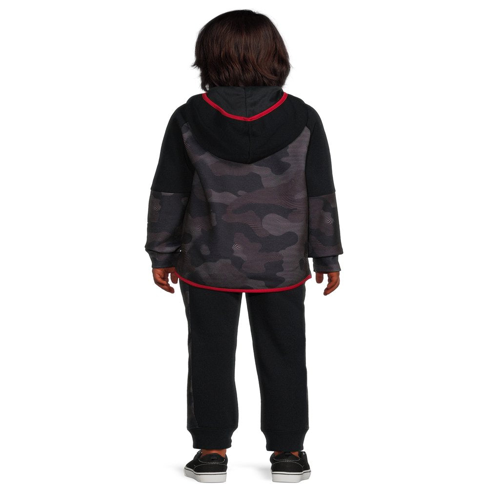 Spalding Boys Camo Fleece Hoodie and Jogger 2-Piece Set, Sizes 4-18 & Husky