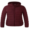 Wantdo Women'S plus Size Winter Coat Hooded Puffer Jacket Warm Winter Parka Wine Red 4X