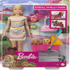 Barbie Stroll & Play Pups Playset with Blonde Doll, Transforming Stroller, 2 Pets & Accessories