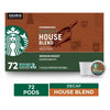 Starbucks Decaf Medium Roast K-Cups, House Blend (72 Ct.)