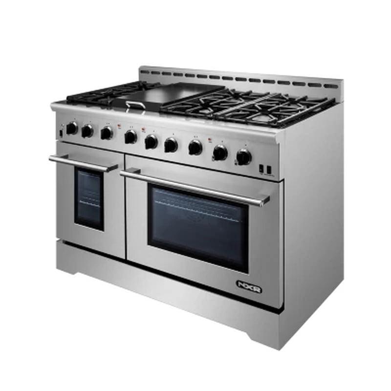 NXR 48 In. LED Professional Style 7.2 Cu. Ft. Freestanding Gas Range