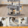 PAWZ Road 73" Cat Tree for Large Cats Multi Level Tall Cat Tower Condo with 7 Scratching Posts, Gray