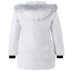 Wantdo Women'S plus Size Winter Coats Hooded Puffer Jacket Winter Parka Jacket White XL