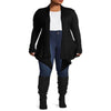 What'S Next Women'S and Women'S plus Size Ribbed Flyaway Cardigan