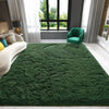 Noahas Soft Fluffy Area Rug for Living Room Bedroom Shaggy Accent Carpets for Kids Girls Rooms,4'X 6',Deep Green