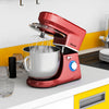 Costway Tilt-Head Stand Mixer 7.5 Qt 6 Speed 660W with Dough Hook, Whisk & Beater Red