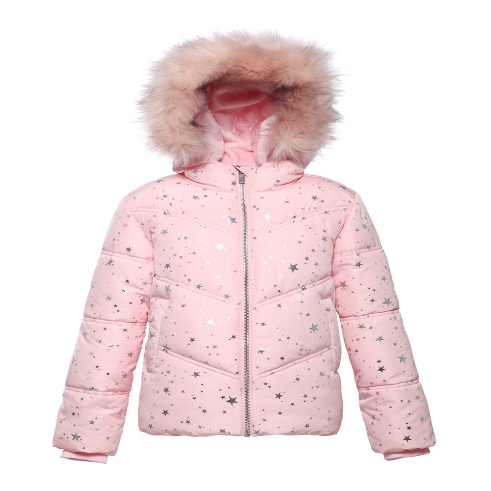 Rokka&Rolla Girls' Heavy Winter Puffer Jacket Bubble Coat, Sizes 4-16