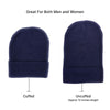 Empire Cove Cuffed Knit Beanie 3 Pack Set Navy