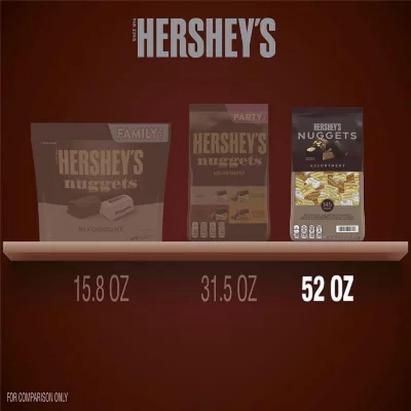 HERSHEY'S NUGGETS Assorted Chocolate Candy Bulk Bag (52 Oz., 145 Pcs.)