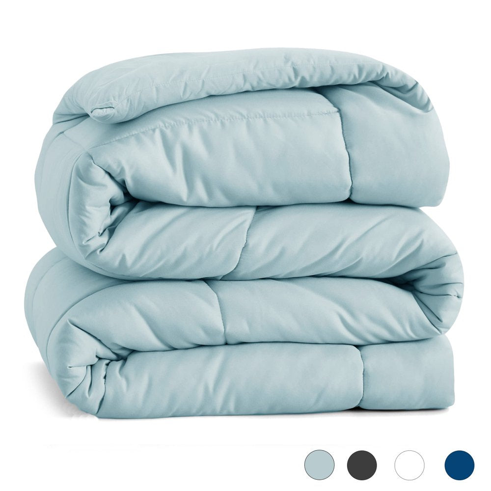 SOPAT All Season down Alternative Comforter Hotel Luxury Quilted Duvet Insert Cooling Washable Hypoallergenic Reversible Quilt - King,Aqua