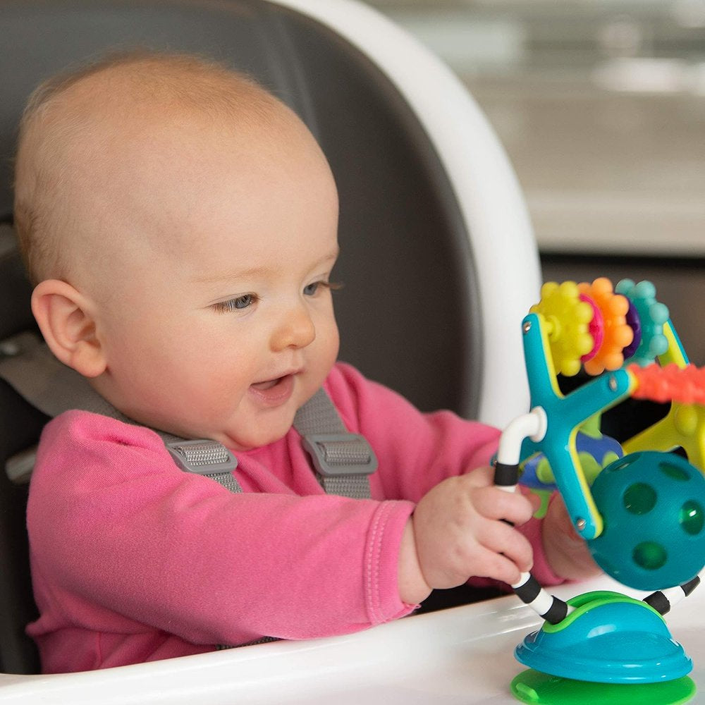 Sassy Teethe & Twirl Sensation Station 2-In-1 Infant & Toddler Highchair Toy, Ages 6 Months+