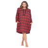 Ashford & Brooks Women'S Flannel Plaid Long Sleeve Nightgown